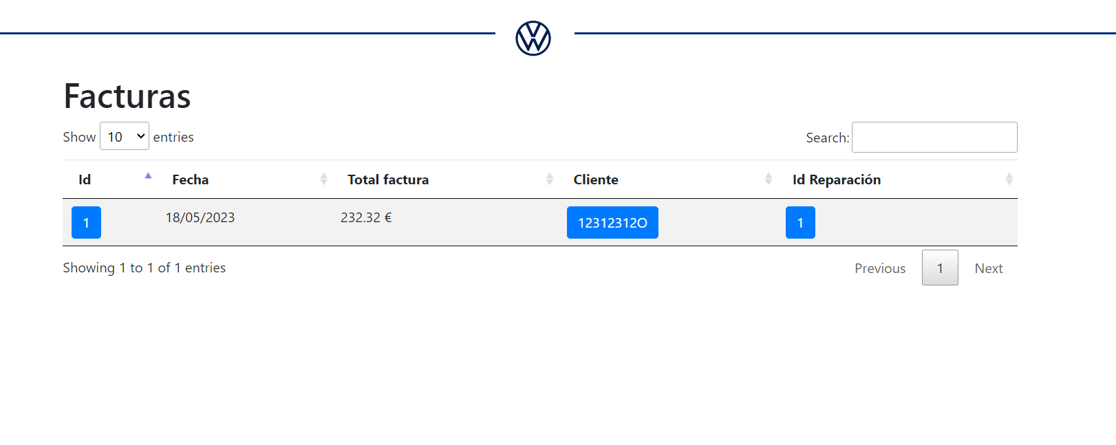 Gestión de facturas y opciones de impresión.